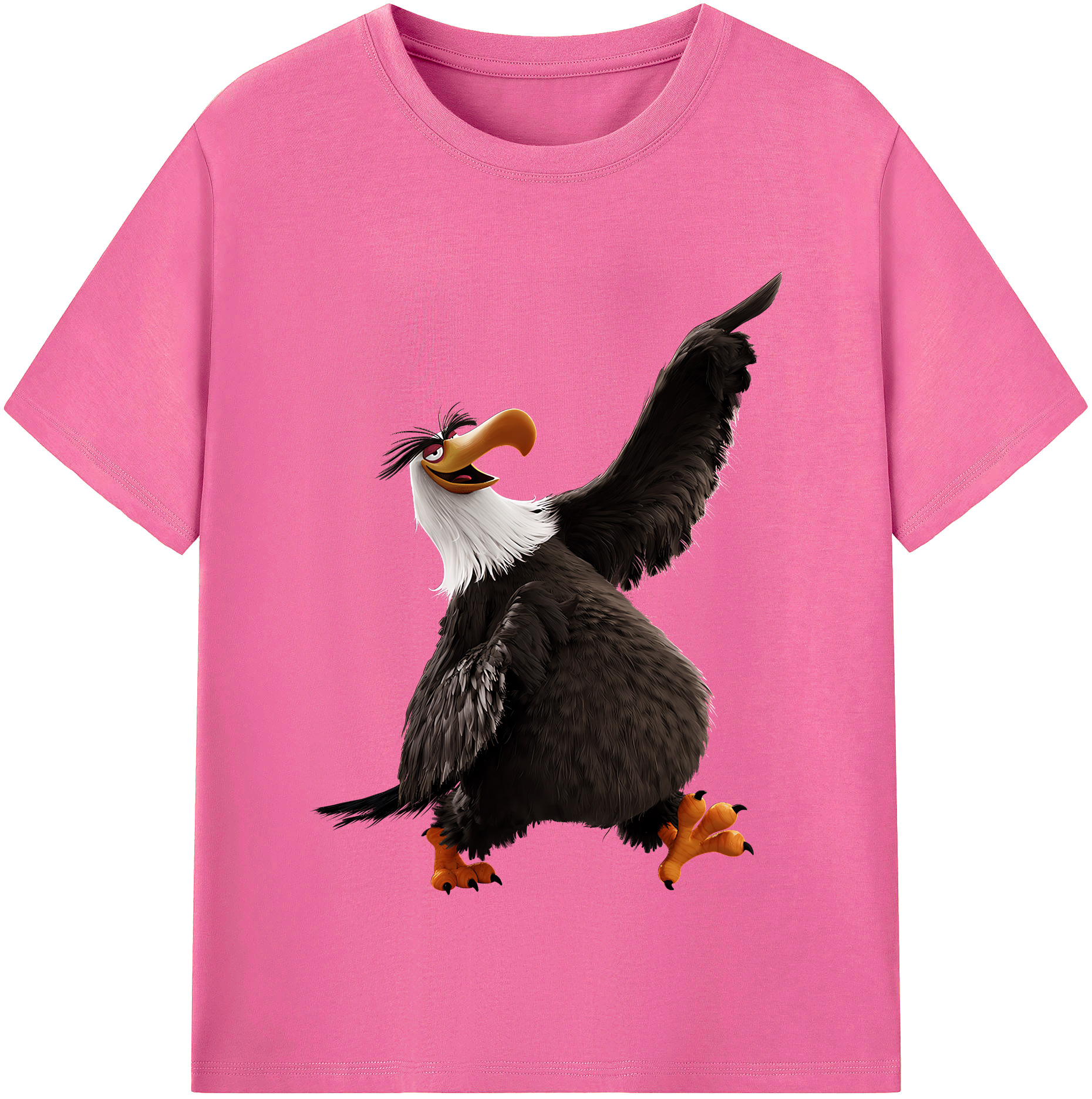 （画像用） Angry Birds アングリーバード レディースカジュアルプリントTシャツ（綿100％）